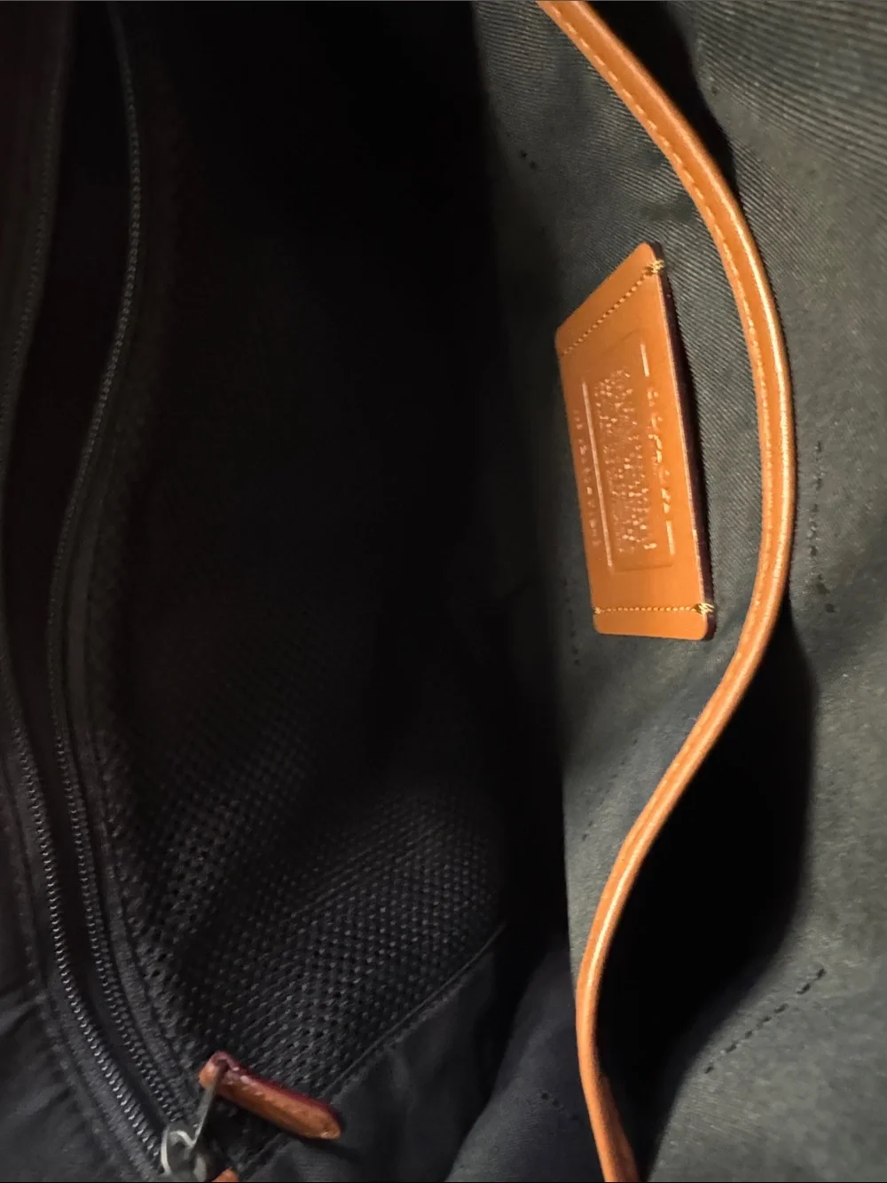 Coach pebbled leather